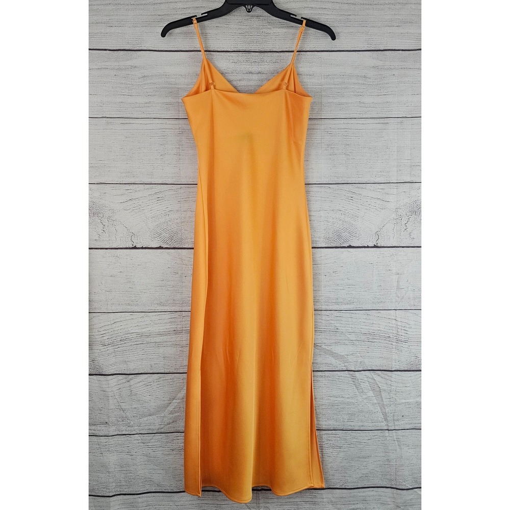 Gianni Bini Size 0 Apricot Yellow Harper Slip Dress Spaghetti Strap NWT 1527 - Picture 6 of 6